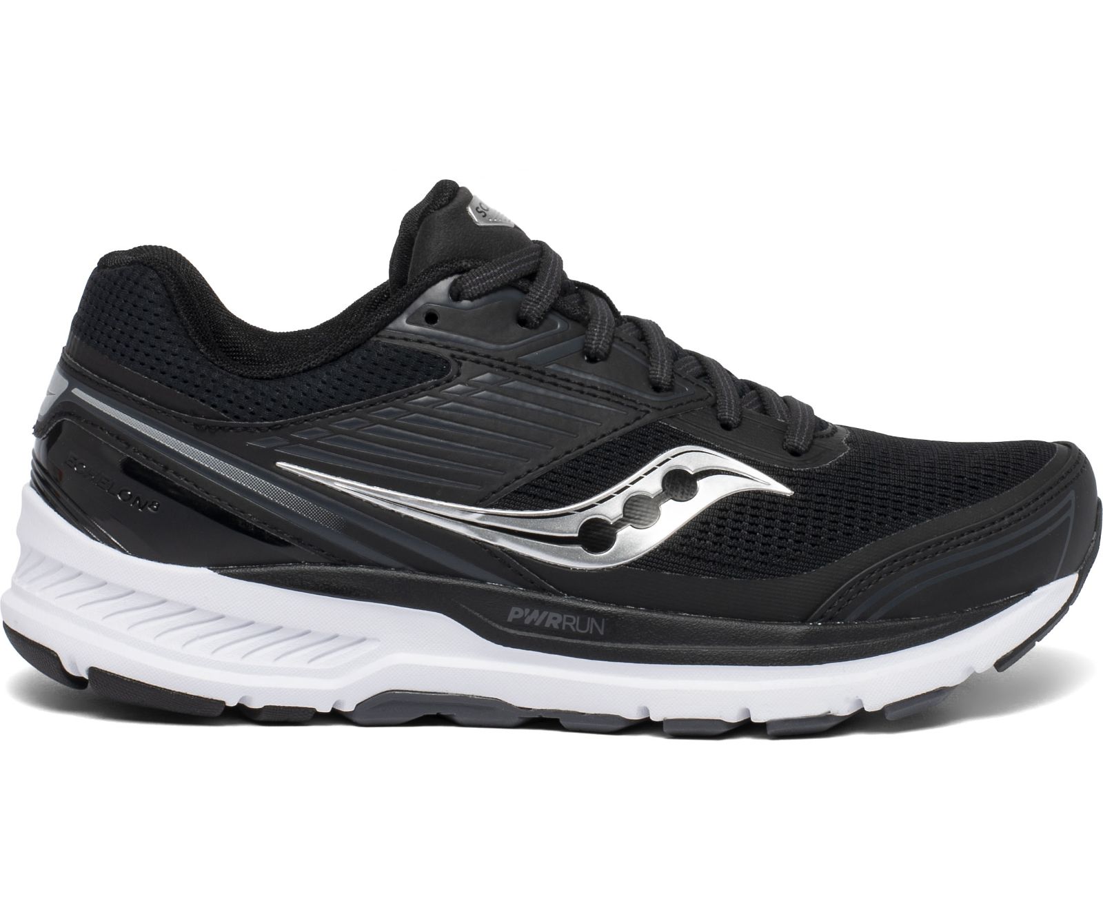 Tenis Para Correr Saucony Echelon 8 Anchos Mujer Negros Blancos | México 105QMAZ